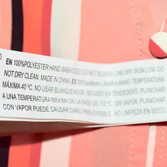 Forever 21 Striped Crop Blouse with Tie Top at Waist - Small - Picture 5 of 5